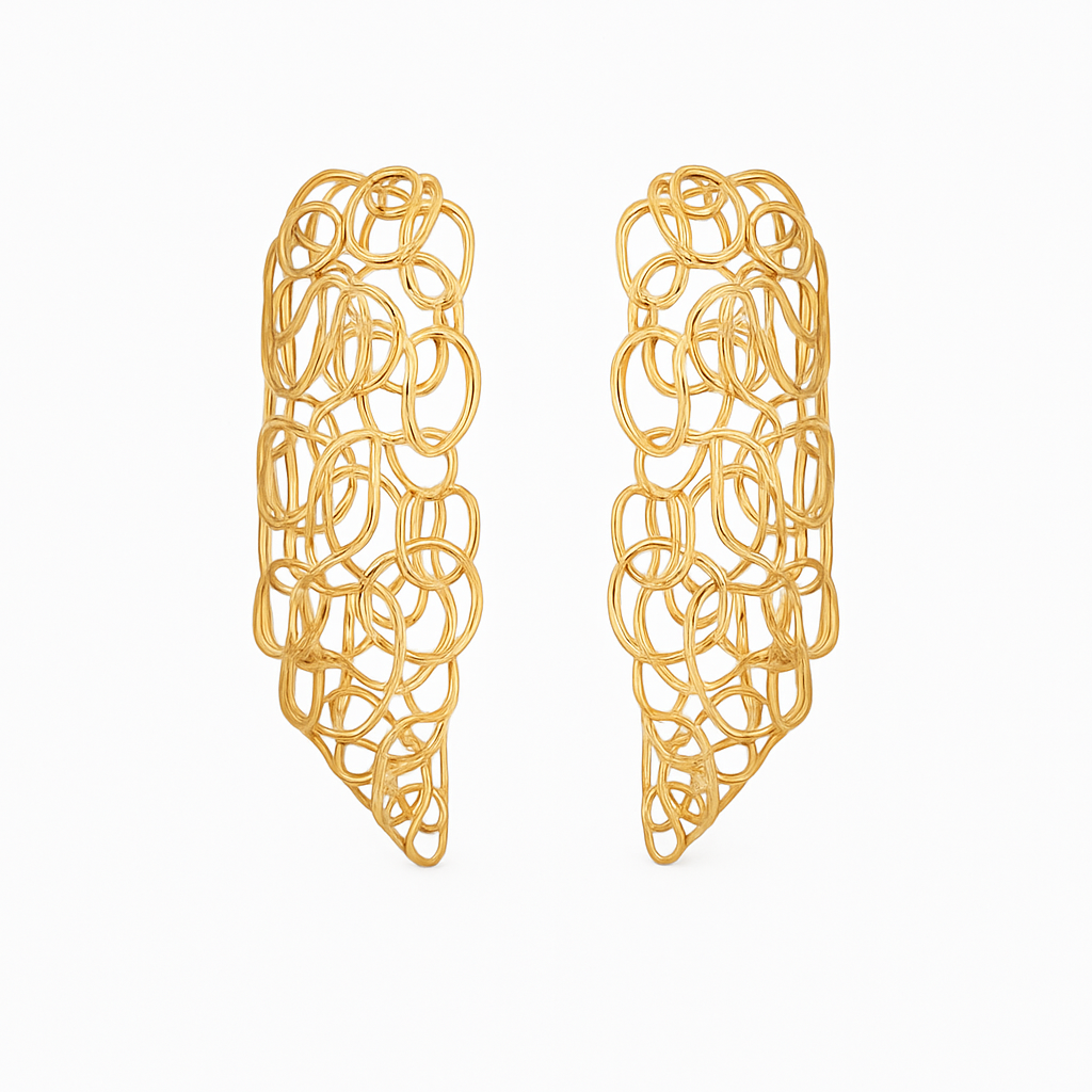Armonie Intrecciate – Orecchini artigianali in bronzo