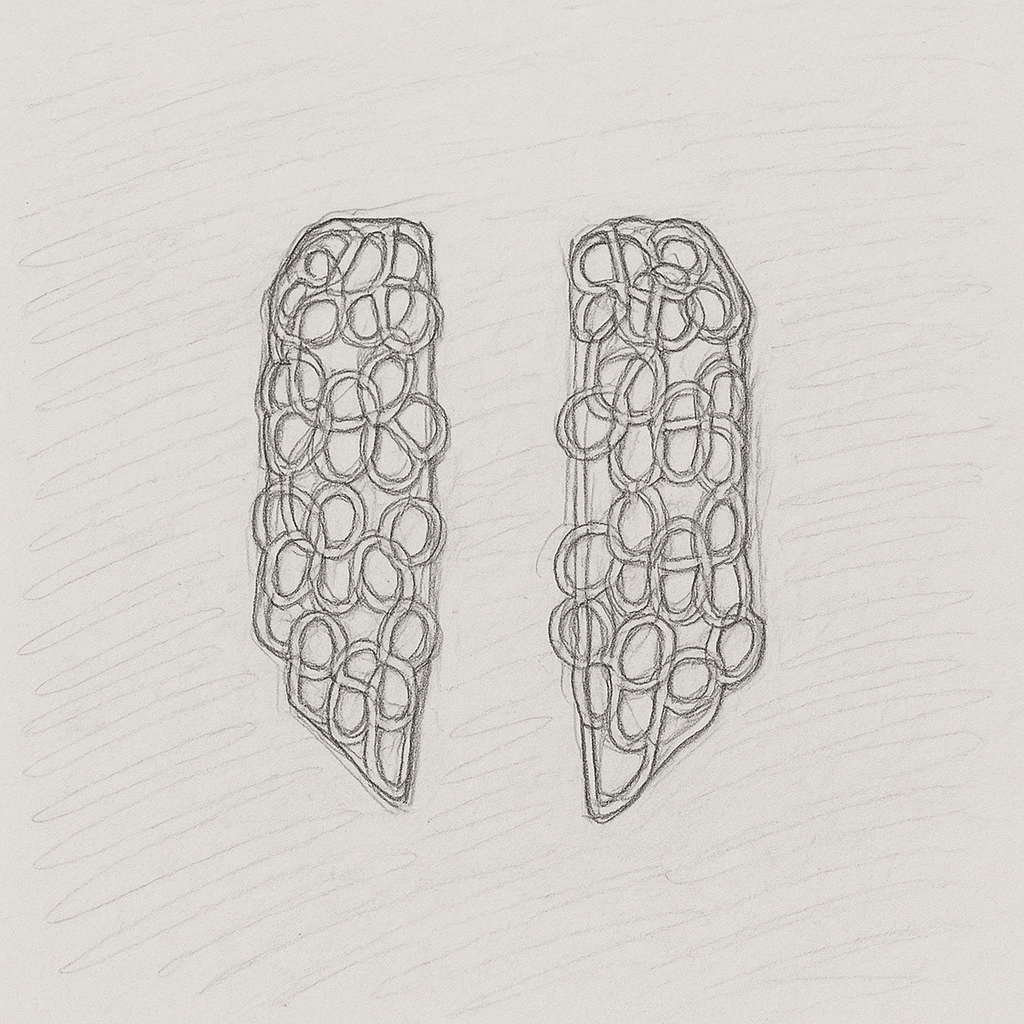 Armonie Intrecciate – Orecchini artigianali in bronzo